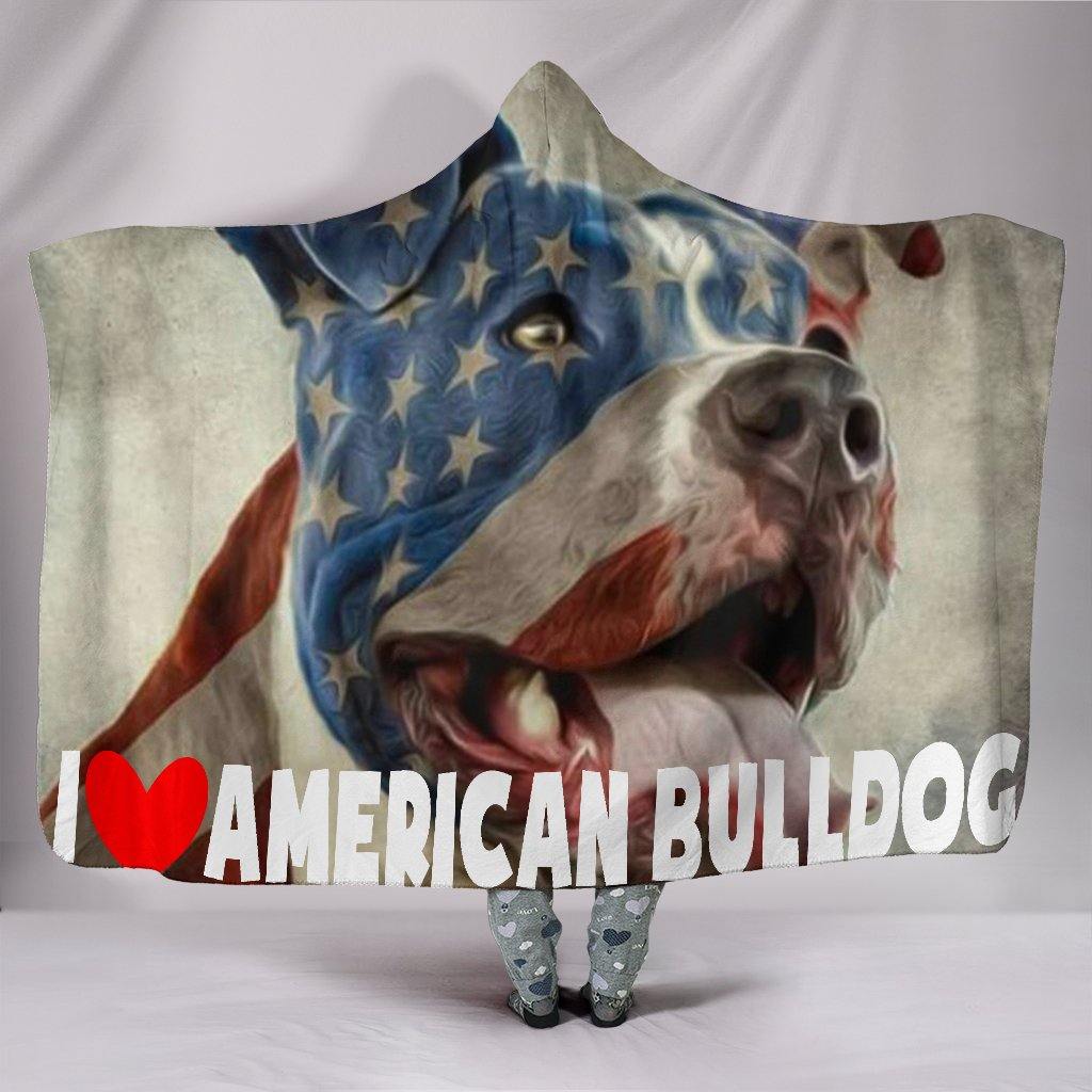 AMERICAN BULLDOG HOODED BLANKET - TSP Top Selling Products