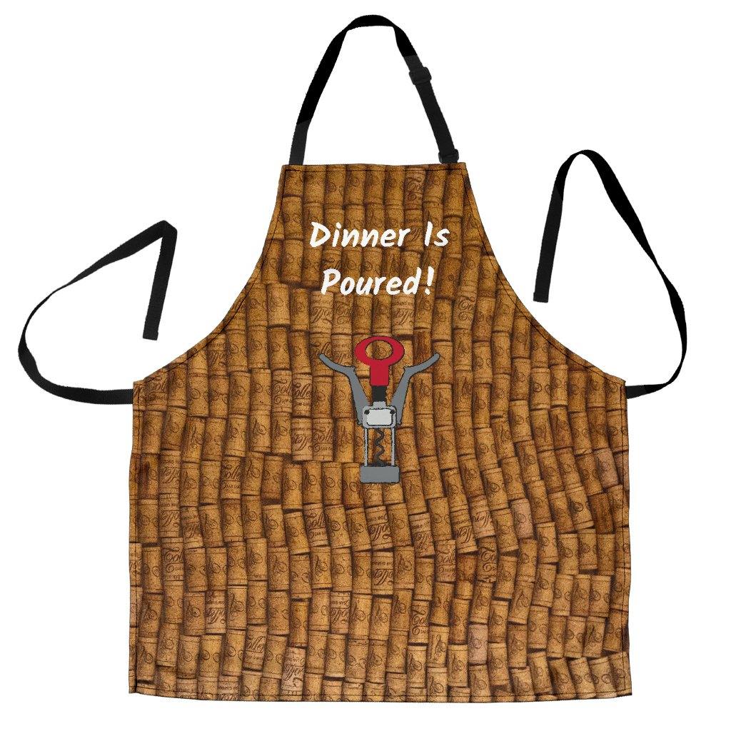Women's Apron - Dinner Is Poured - TSP Top Selling Products
