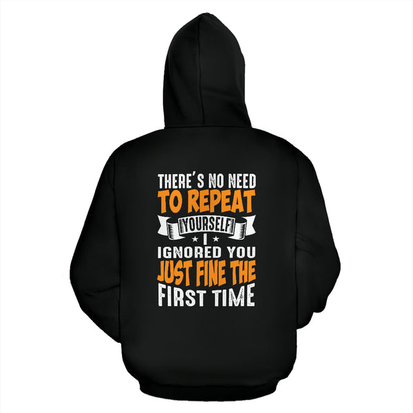 There's no need to Repeat Zip-Up Hoodie