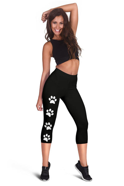 Women's paw prints capris - TSP Top Selling Products