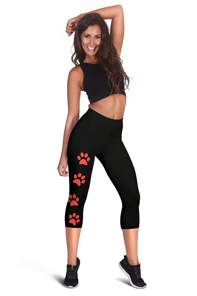 Women's Paw Print Capris - TSP Top Selling Products