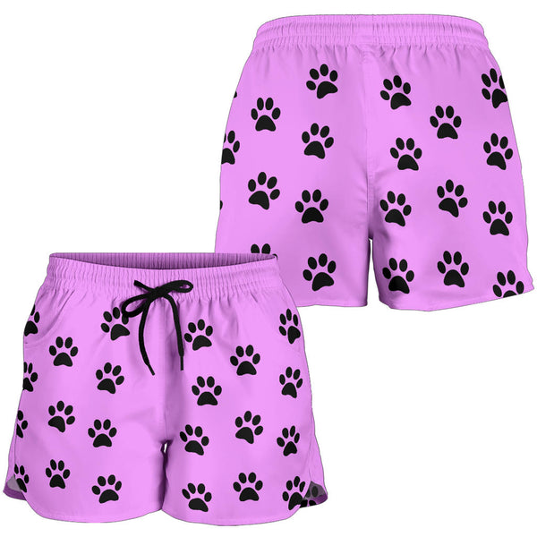 Women's paw prints short