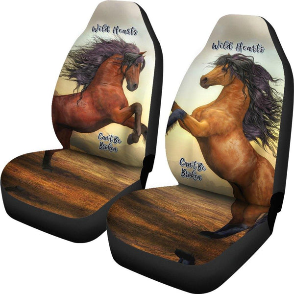 Wild Hearts Can't Be Broken Car Seat Covers For Horse Lovers - TSP Top Selling Products