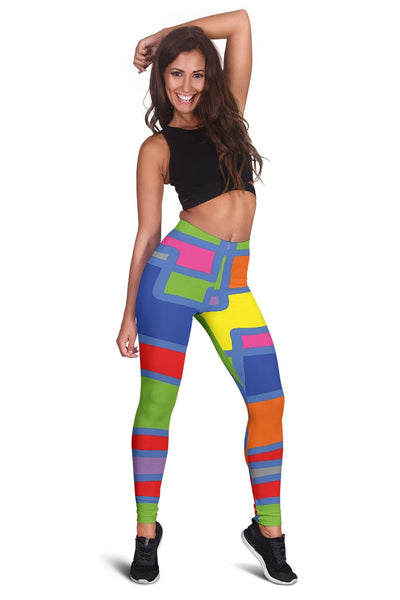 Women's Leggins Square Colors - TSP Top Selling Products