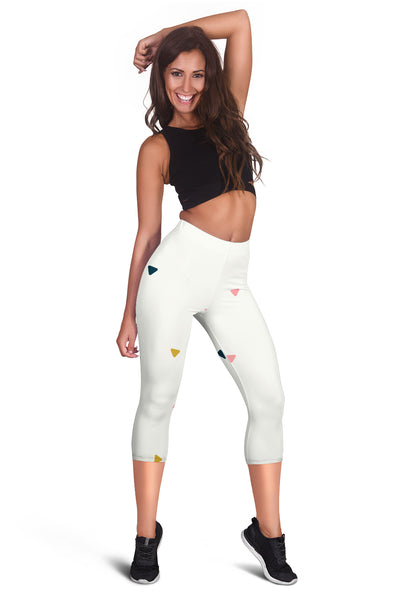 Minimal Triangle Capris Leggings