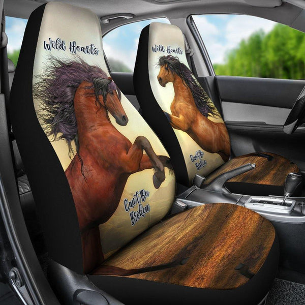 Wild Hearts Can't Be Broken Car Seat Covers For Horse Lovers - TSP Top Selling Products