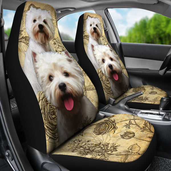 West Highland White Terrier Car Seat Covers (Set of 2)