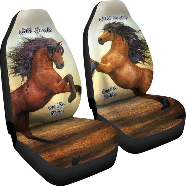 Wild Hearts Can't Be Broken Car Seat Covers For Horse Lovers - TSP Top Selling Products