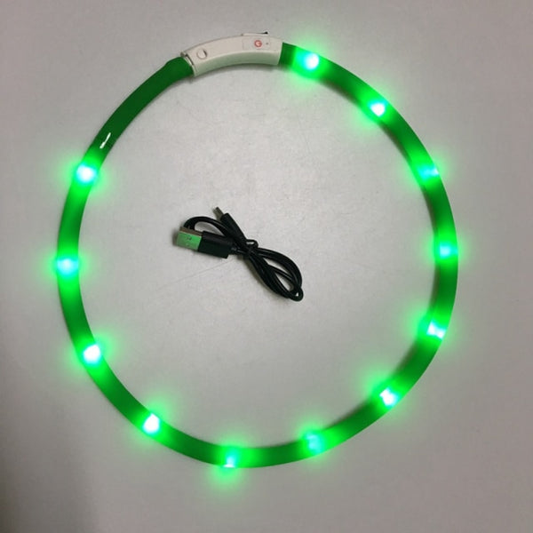 LED GLOWING NIGHT SAFETY DOG COLLAR