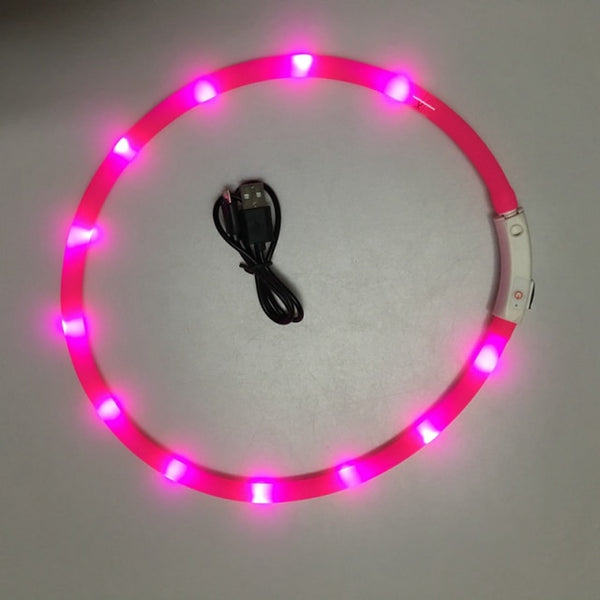 LED GLOWING NIGHT SAFETY DOG COLLAR