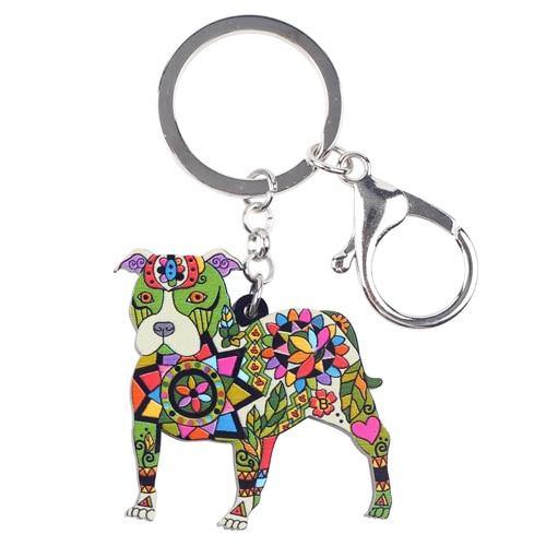 PIT BULL ENAMEL KEYCHAIN - TSP Top Selling Products