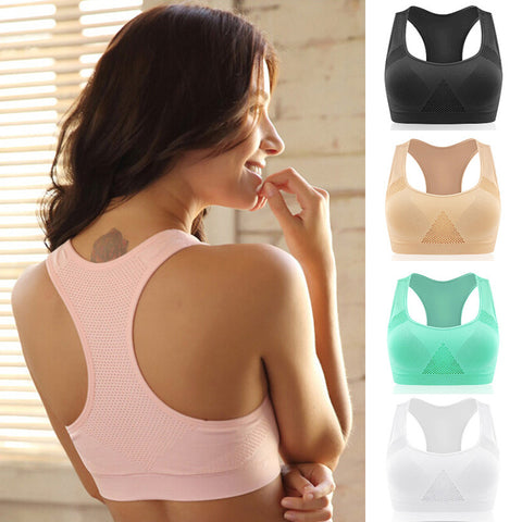 Athletic Sports Top Peach Back View & Color Options