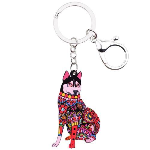 HUSKY ENAMEL KEYCHAIN - TSP Top Selling Products
