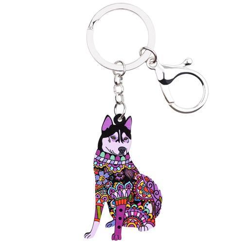 HUSKY ENAMEL KEYCHAIN - TSP Top Selling Products