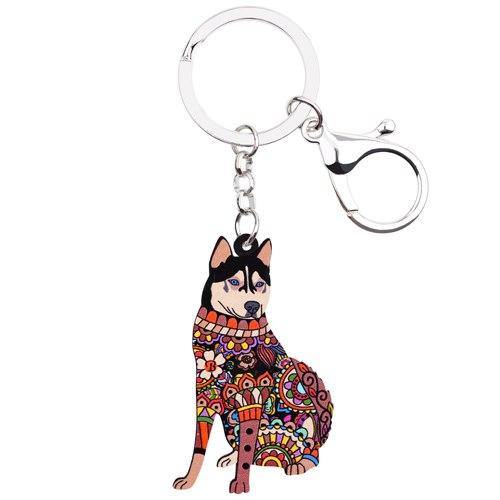 HUSKY ENAMEL KEYCHAIN - TSP Top Selling Products