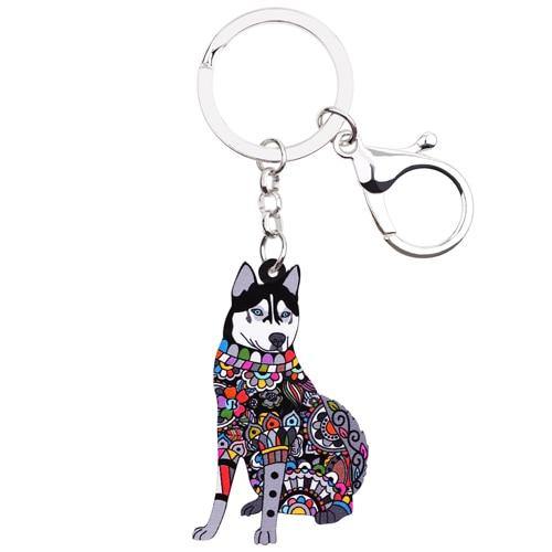 HUSKY ENAMEL KEYCHAIN - TSP Top Selling Products