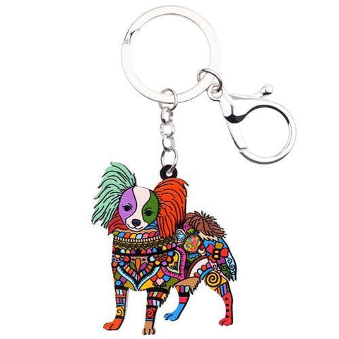 PAPILLON DOG KEYCHAIN - TSP Top Selling Products
