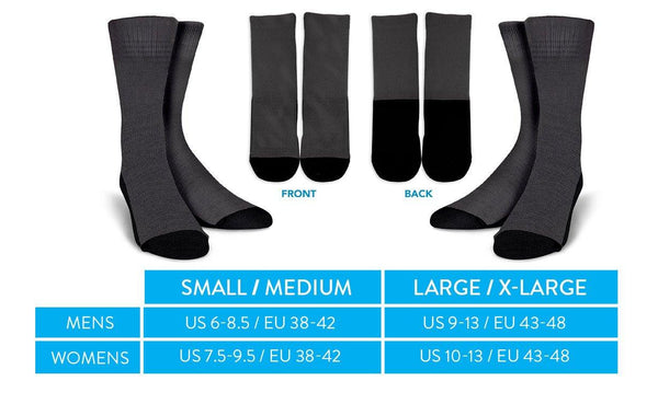 American Flag Crew Socks Sizing Guide