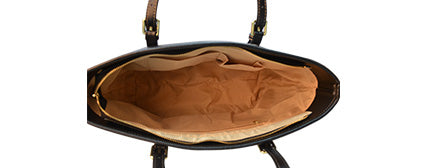 Small Calavera Leather Tote interior